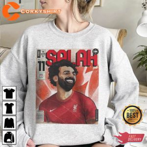 Mohamed Salah Shirt Graphic Tee Comic Rap Shirt (2)