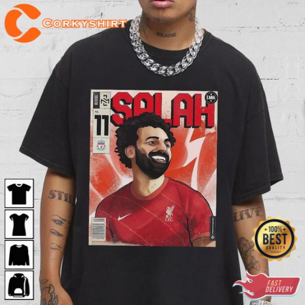 Mohamed Salah Shirt Graphic Tee Comic Rap Shirt