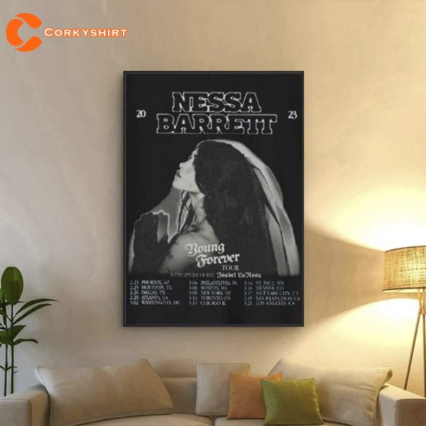 Nessa Barrett Young Forever Tour 2023 Poster