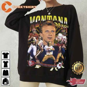 New 1995 Vintage Large Kansas City Chiefs Joe Montana Shirt