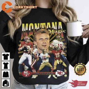 New 1995 Vintage Large Kansas City Chiefs Joe Montana Shirt