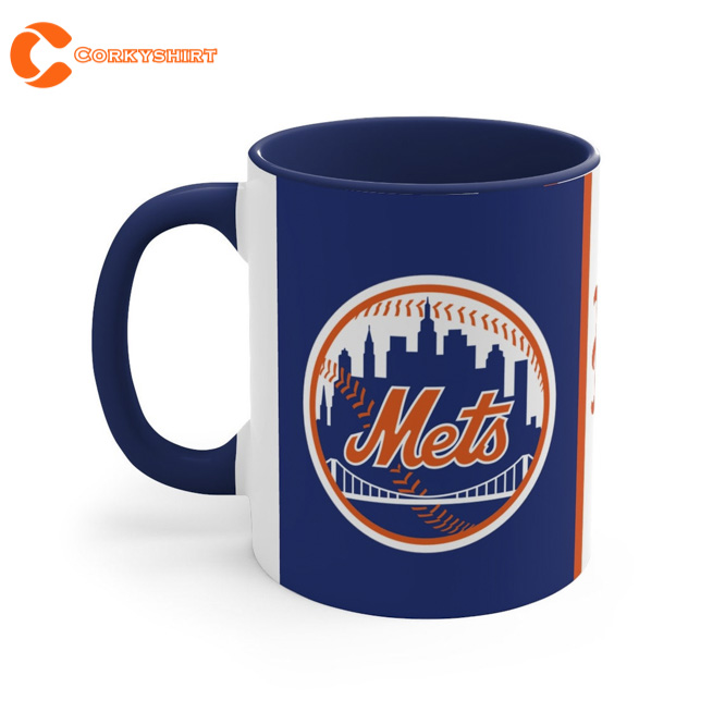 MLB New York Mets Personalized Coffee Mug 11 oz.- White