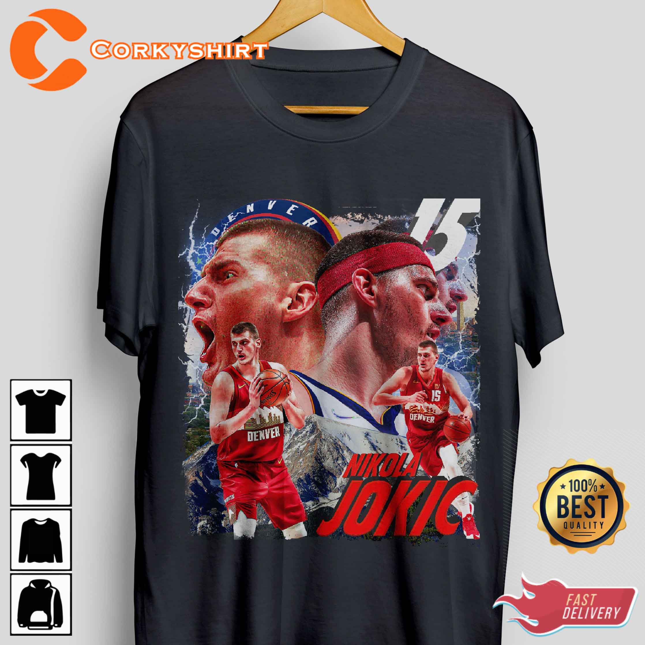 Vintage Denver Nugget Basketball Fan Gift Shirt - Trendingnowe