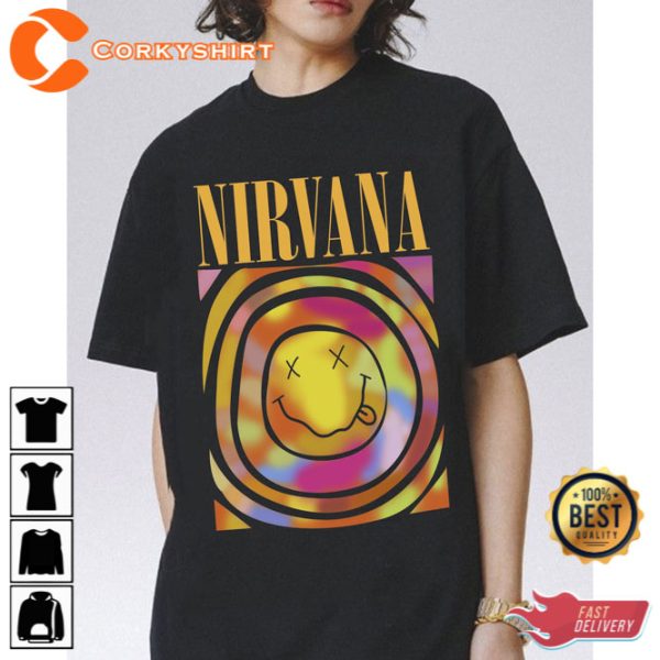 Nirvana Smiley Face Sweatshirt Smile Face Aesthetic