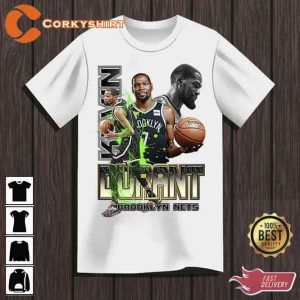 Number 7 Kevin Durant Basketball Brooklyn T-shirt
