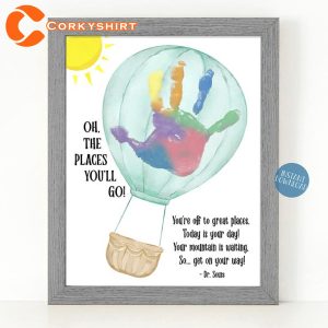 Oh The Places You’ll Go Handprint Craft For Kids Poster