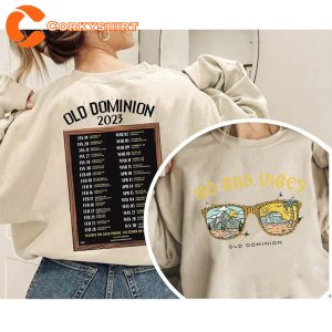 Old Dominion No Bad Vibes 2023 Tour Music Shirt