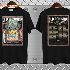 Old Dominion No Bad Vibes Tour 2023 Concert T-Shirt
