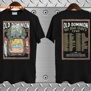 Old Dominion No Bad Vibes Tour 2023 Concert T-Shirt1