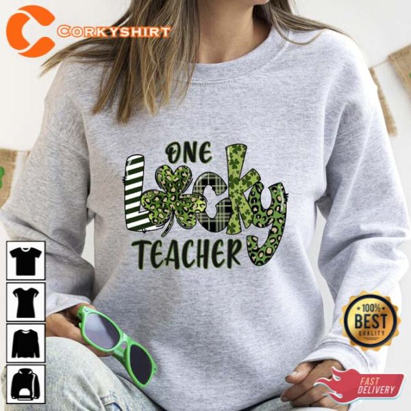 One Lucky Teacher St Patricks Day Shirt