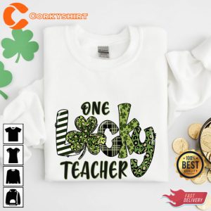 One Lucky Teacher St Patricks Day Shirt