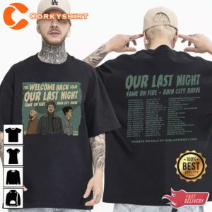 Our Last Night Band Tour 2023 Shirt, The Welcome Back Tour 2023 Shirt