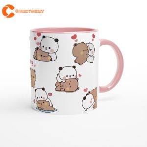 Panda Bear Bubu and Dudu Hug Of Love Coffee Mug Best Gift for Lovers