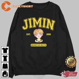 Park Jimin Chibi Cute Vintage Bangtan Boys BTS Unisex T-Shirt (2)