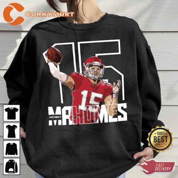 Patrick Mahomes 15 American Football Player Shirt