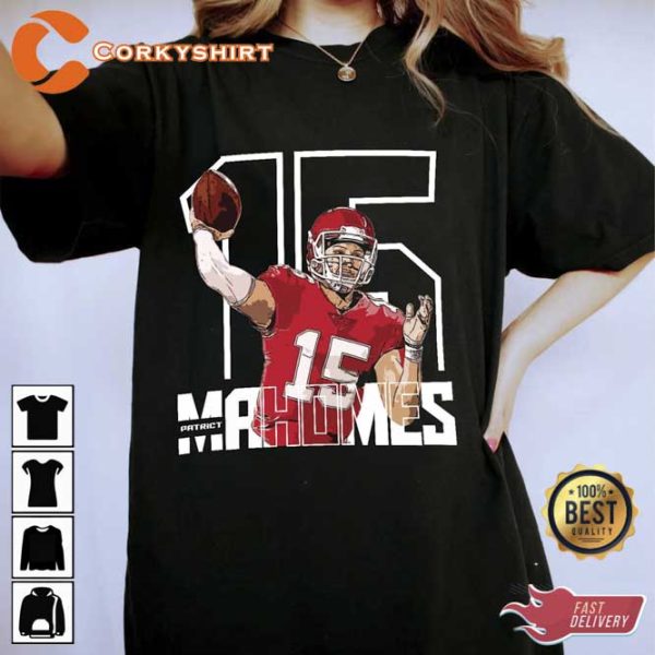 Patrick Mahomes 15 American Football Player Shirt