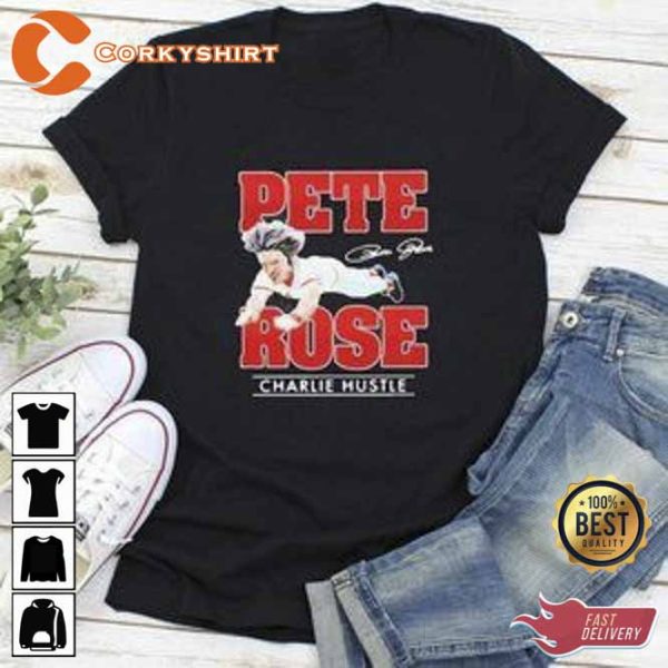 Pete Rose Charlie Hustle Signature Shirt