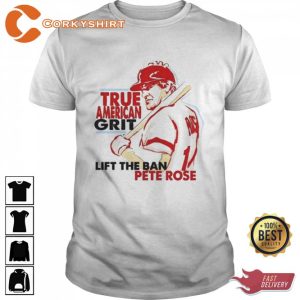 Pete Rose Lift The Ban Hall Of Fame Joey Votto Cincinnati Baseball Tee