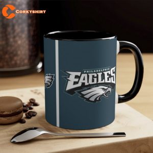 Philadelphia Eagles Logo Football Mug