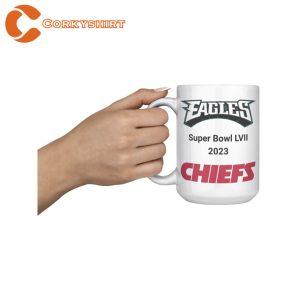 Philadelphia Eagles vs Kansas City Chiefs Super Bowl LVII 2023 Mug