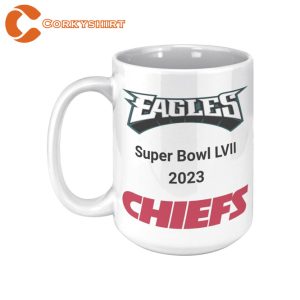 Philadelphia Eagles vs Kansas City Chiefs Super Bowl LVII 2023 Mug
