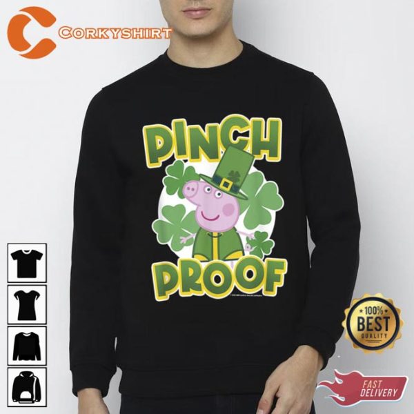 Pinch Proof Peppa Pig St Patricks Day Clovers Trending Unisex T-Shirt