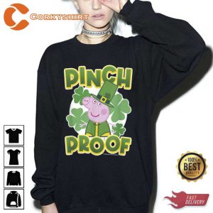 Pinch Proof Peppa Pig St Patricks Day Clovers Trending Unisex T-Shirt4