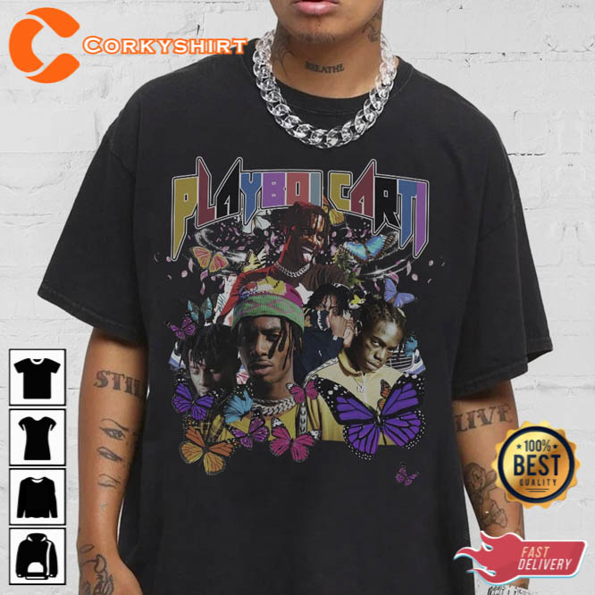 Playboi Carti Streetwear Gifts Shirt V1 Hip Hop 90s 1