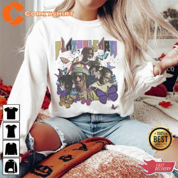 Playboi Carti Streetwear Gifts Shirt V1 Hip Hop 90s