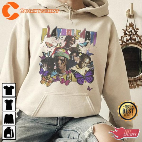 Playboi Carti Streetwear Gifts Shirt V1 Hip Hop 90s