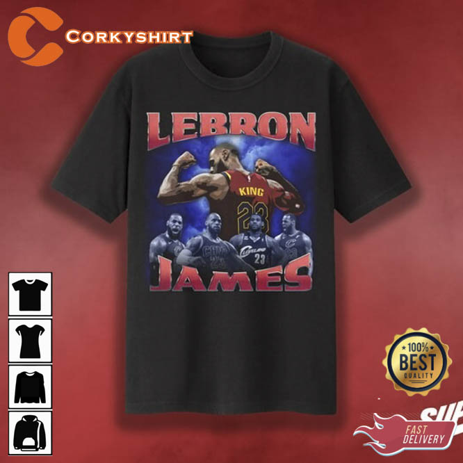 Vintage KIng LeBron James T shirt Player - Corkyshirt