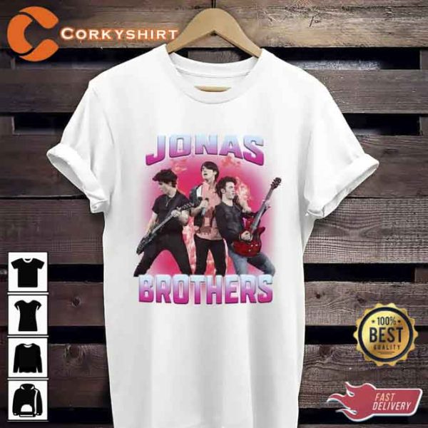 Pop Rock Band Jonas Brothers  T-Shirt