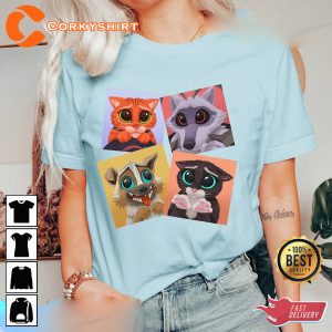Puss in Boots The Last Wish Perrito Kitty Softpaws Cute Eyes Moment T-Shirt