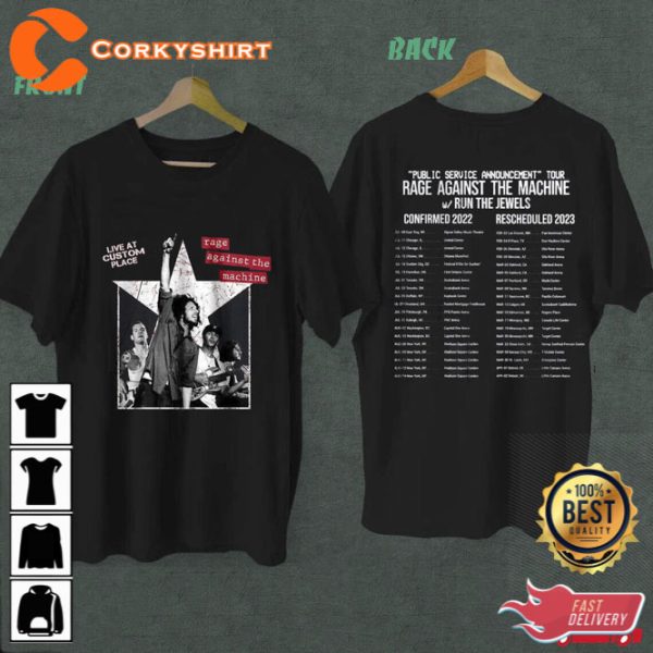 Rage Against The Machine Tour 2022 2023 T-Shirt