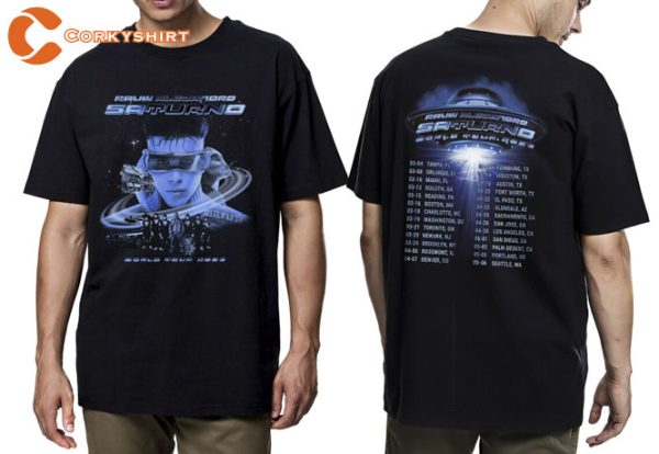 Rauw Alejandro Saturno Tour 2023 T-Shirt