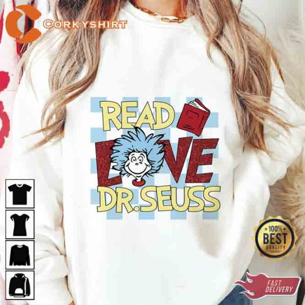 Read Love Dr Suess Unisex Sweatshirt