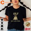 Retro Frog Dark Colors Funny GILF Froggy Cottagecore Unisex LGBT T-Shirt