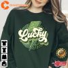 Retro Lucky Leopard St Patricks Day Shirt