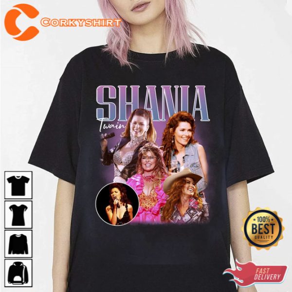 Retro Shania Twain Vintage 90s Shirt Vintage 90s Style Shania Twain Tee