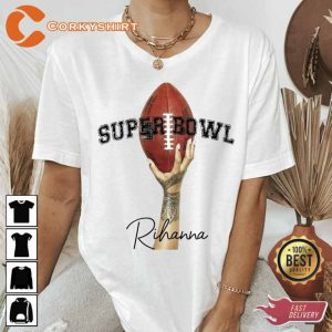 Rihanna Super Bowl 2023 Football Trending Tee
