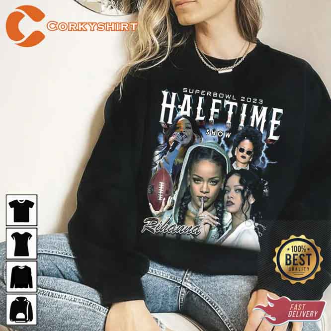 Super Bowl Half Time Rihanna T-shirt - Trends Bedding