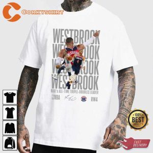 Russell Westbrook All Time Triple Doubles Leader Basketball Tee