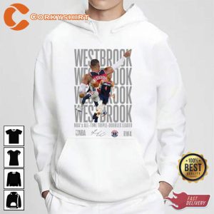 Russell Westbrook All Time Triple Doubles Leader Basketball Tee