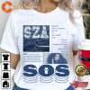 SZA SOS New Album Music Shirt