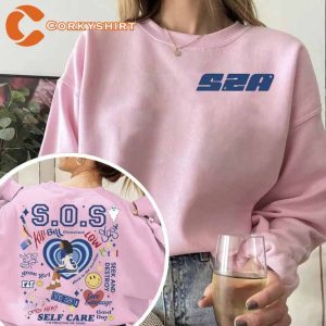 SZA SOS Tour 2023 Full Tracklist Sweatshirt