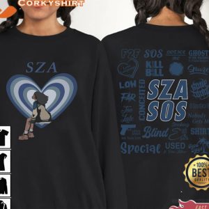 SZA Tour 2023 2-Sided Sweatshirt Gift To Music Lover2
