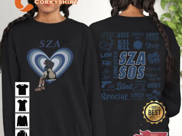 SZA Tour 2023 2-Sided Sweatshirt Gift To Music Lover