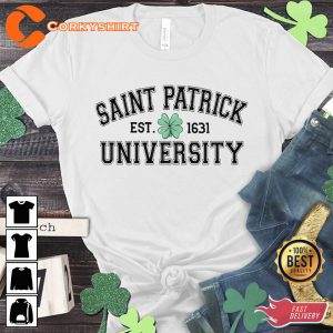 Saint Patrick University Est 1631 Lucky Shirt