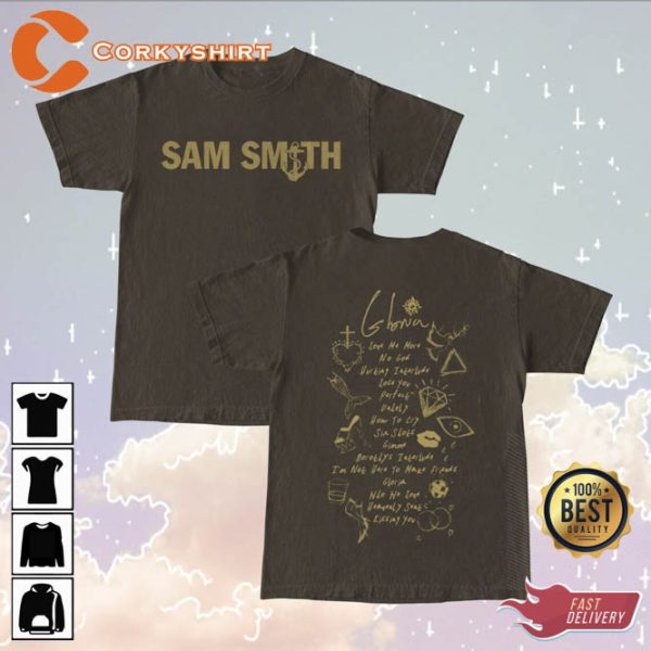 Sam Smith Gloria World Tour 2023 2sides T-Shirt