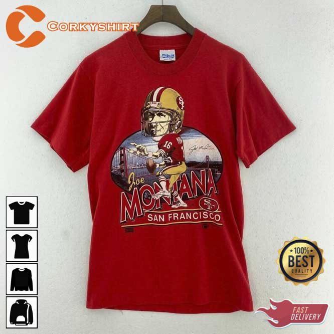 Joe Montana 16 Joe Cool San Francisco 49ers Hall Of Fame T-Shirt - TeeNavi